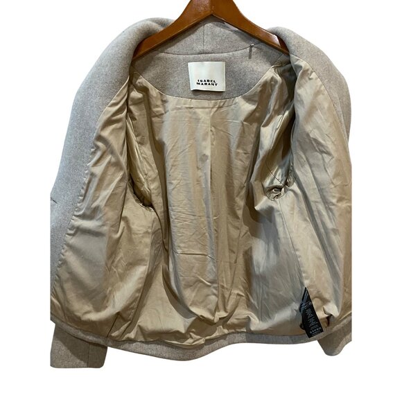 Isabel Marant Drogo Jacket Size 34 | US Size 2 Sand Wool - Picture 10 of 16
